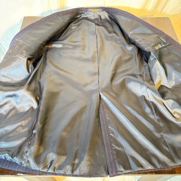 Vintage Brooks Brothers Brooksgate Pin-Striped Blazer USA Made Sports Coat Union - Picture 10 of 13